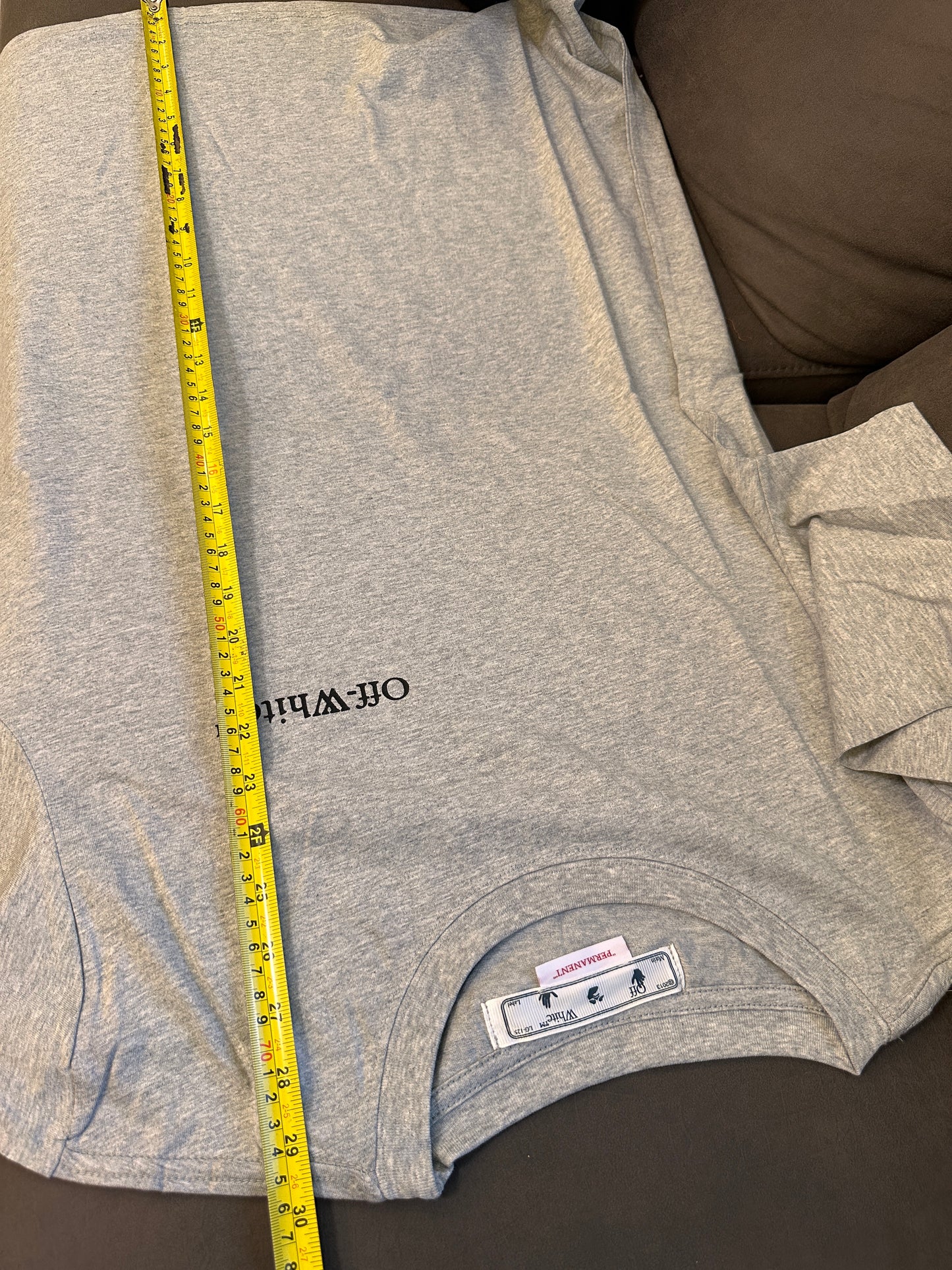 Camiseta de manga corta gris Off-White