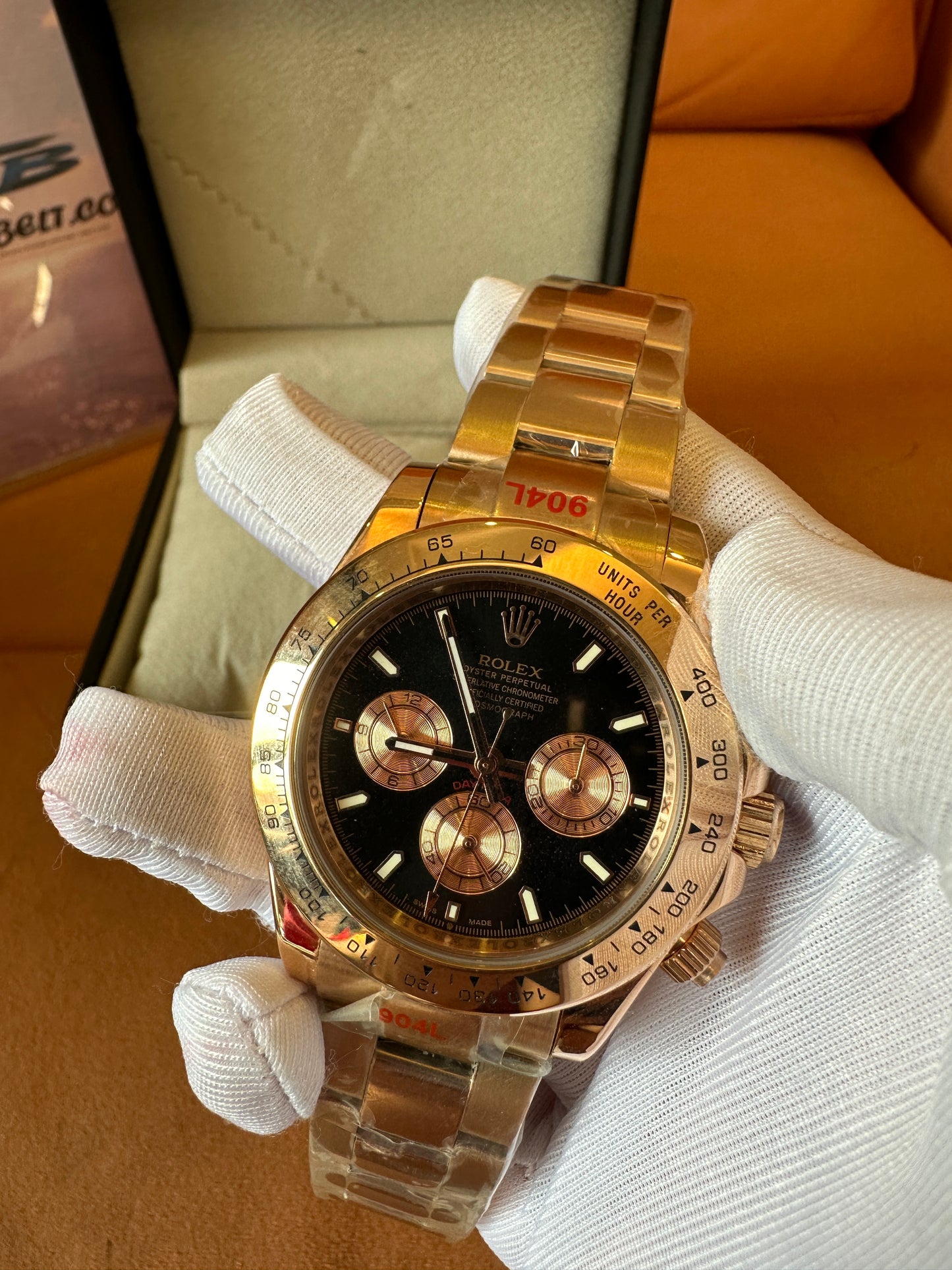 Rolex Daytona Black & Rose Gold Chronograph Watch – 40mm