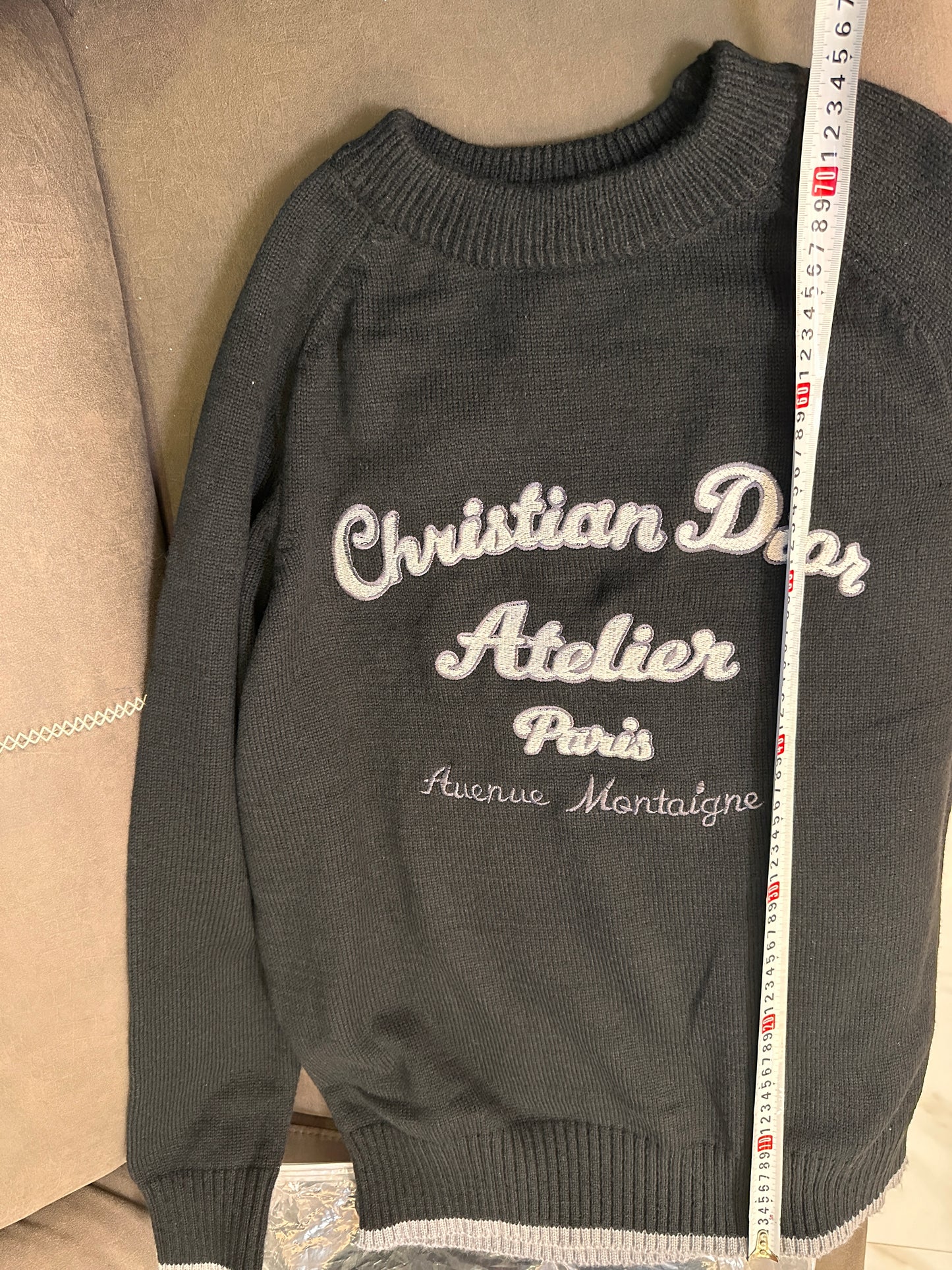 Christian Dior Atelier Black Wool Sweater – Avenue Montaigne