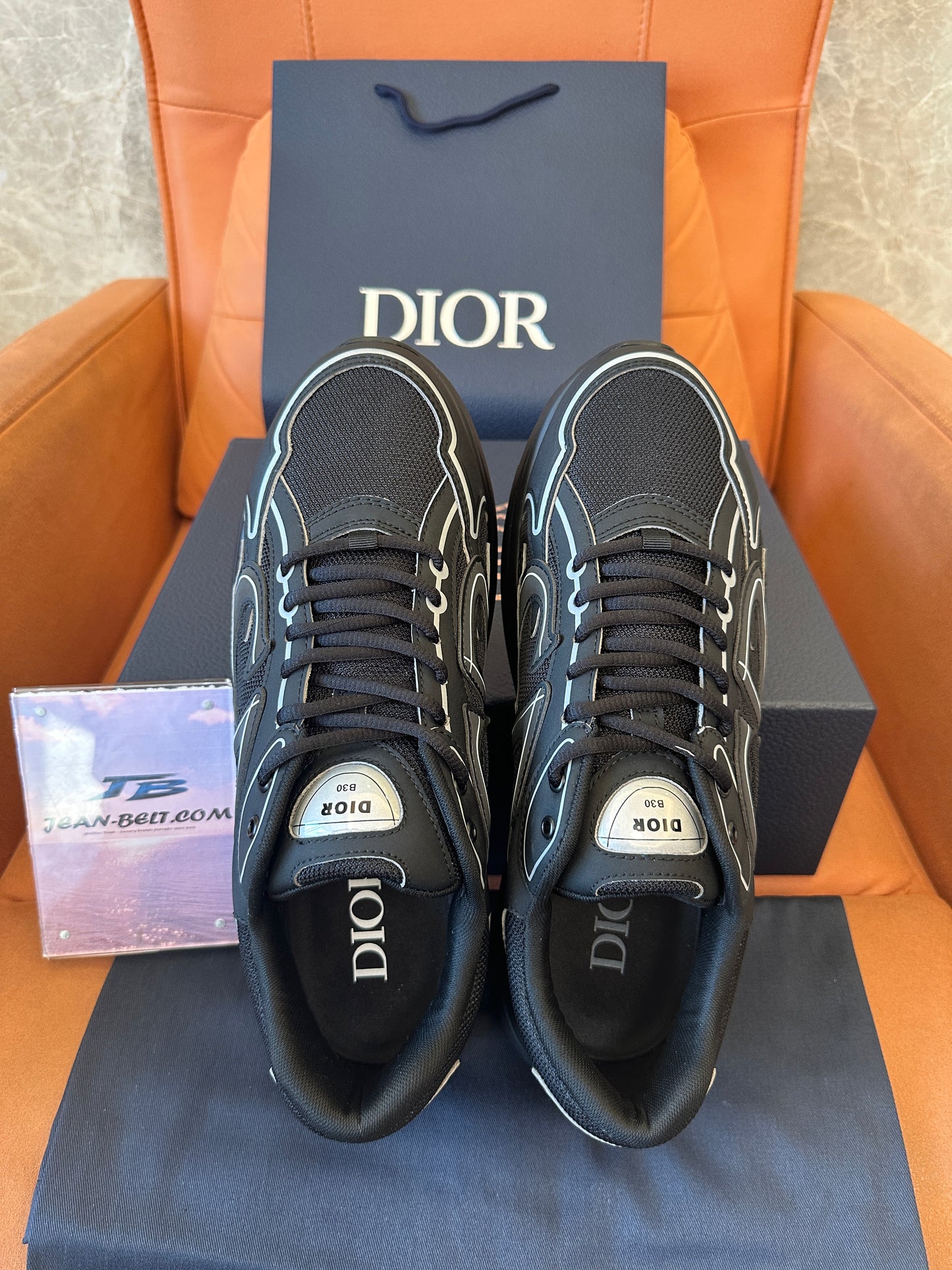Dior B30 Low-Top Sneakers– Black Mesh & Technical Fabric