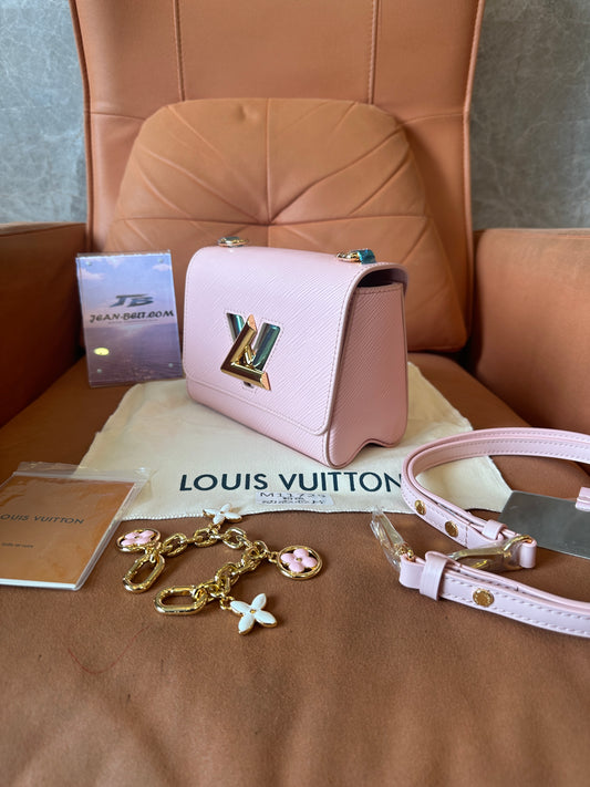 Louis Vuitton Twist PM Bag in Epi Leather – Pink with Gold LV Twist Lock (M11725)