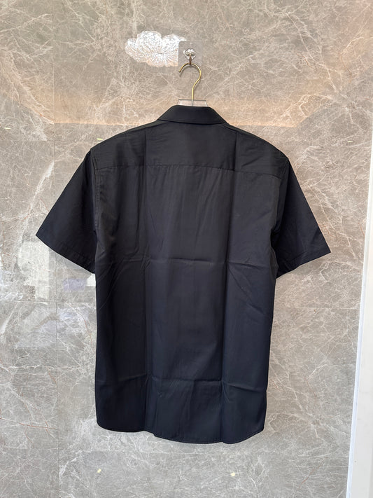 Moncler Men's Classic Short-Sleeve Shirt - Black