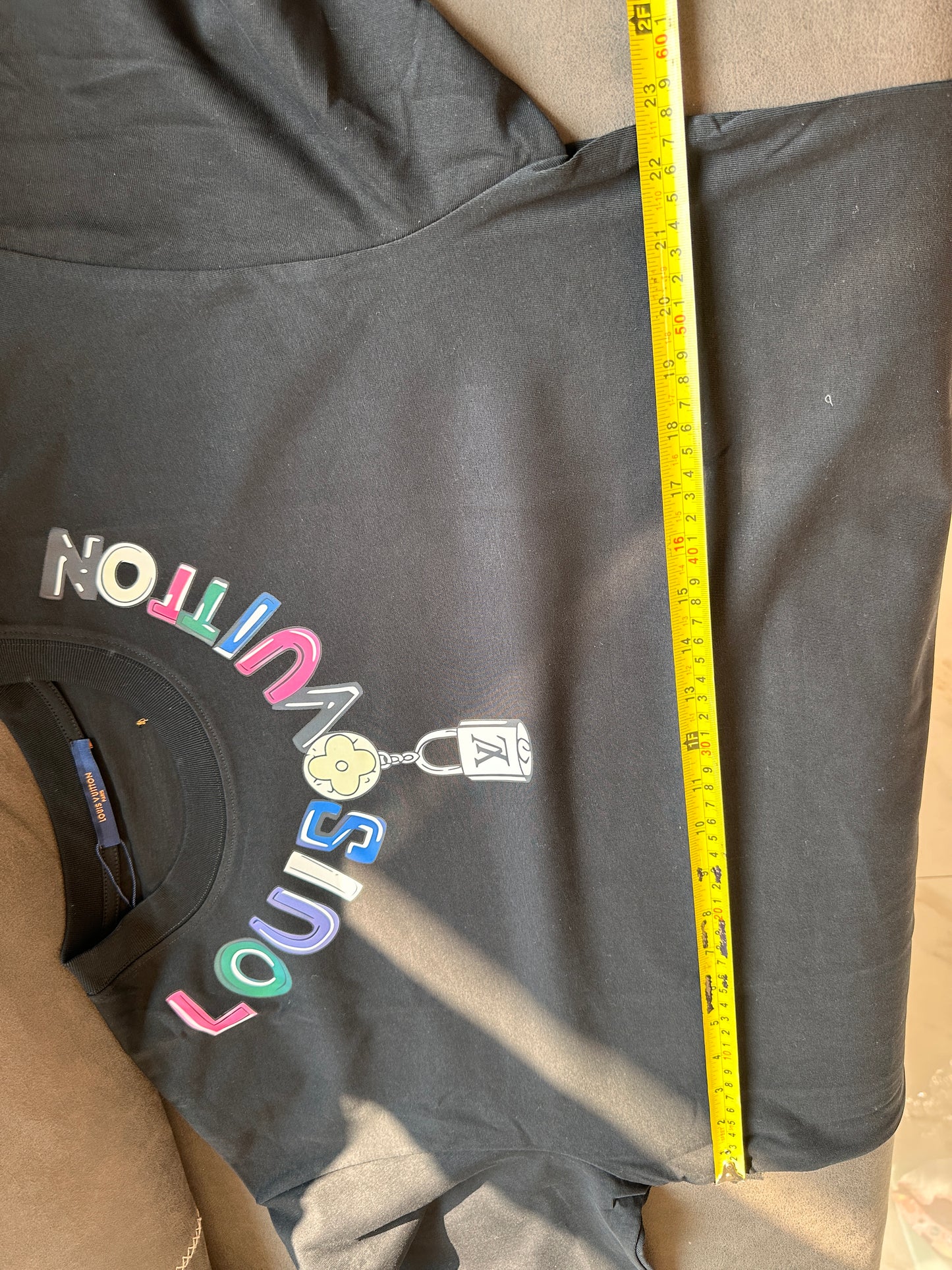 Louis Vuitton Men's Graphic Logo T-shirt - Black