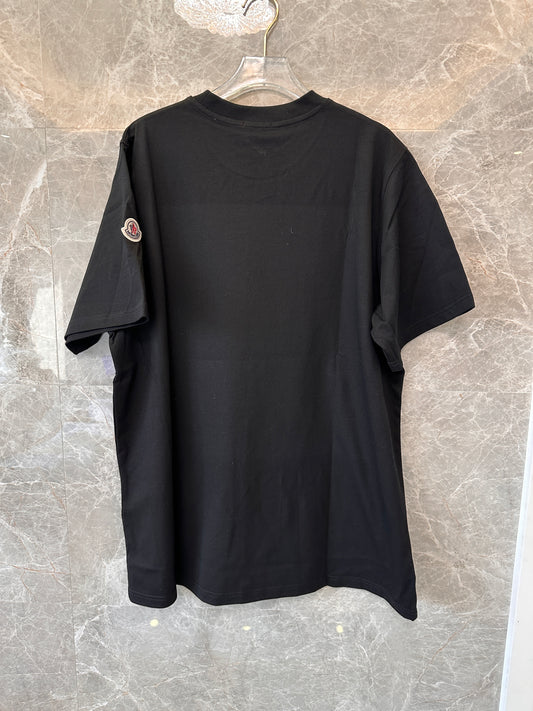 Moncler Gentlemen's Club Logo T-shirt - Black
