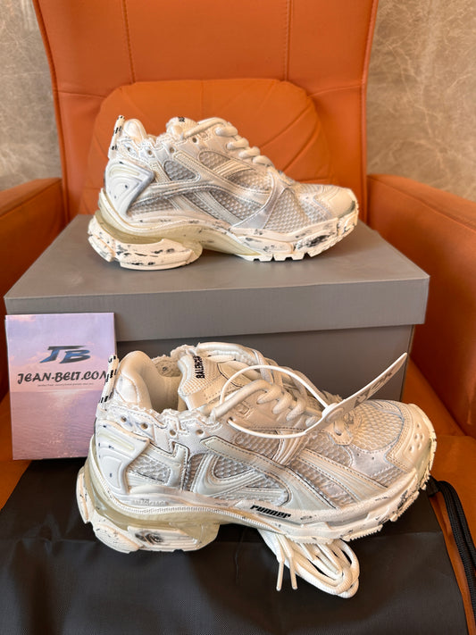 Balenciaga 3XL White Distressed Sneakers