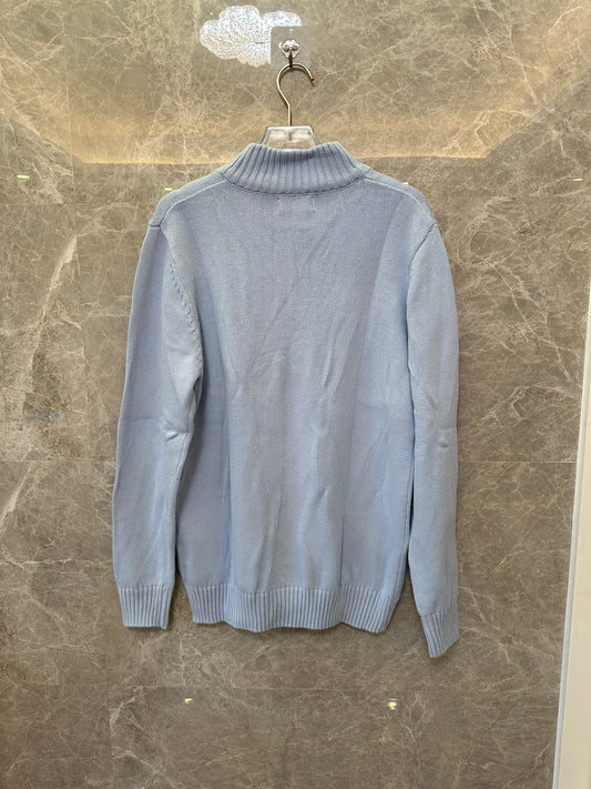 Polo Ralph Lauren Light Blue Half-Zip Sweater | Classic Men’s Knitwear