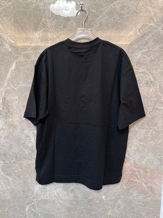 Acne Studios Black Oversized Logo T-shirt
