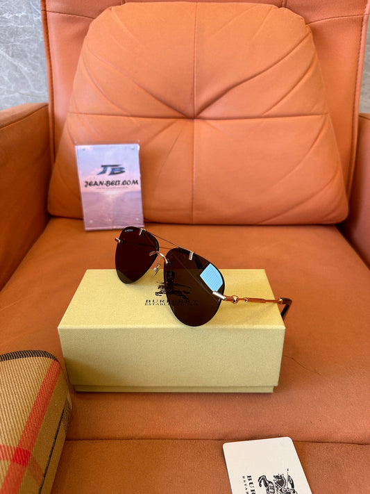 Burberry BE3151 Tortoise & Gold Pilot Sunglasses