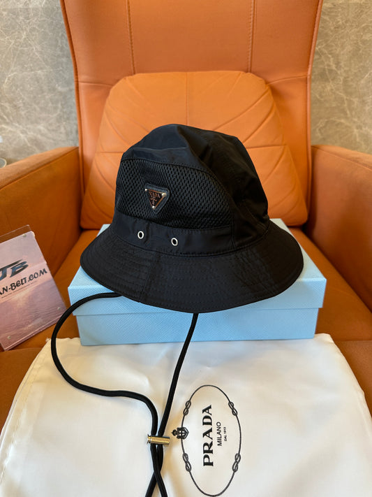 Prada Re-Nylon Mesh Panel Bucket Hat