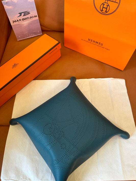 Hermès Perforated Leather Valet Tray (Vide Poche)