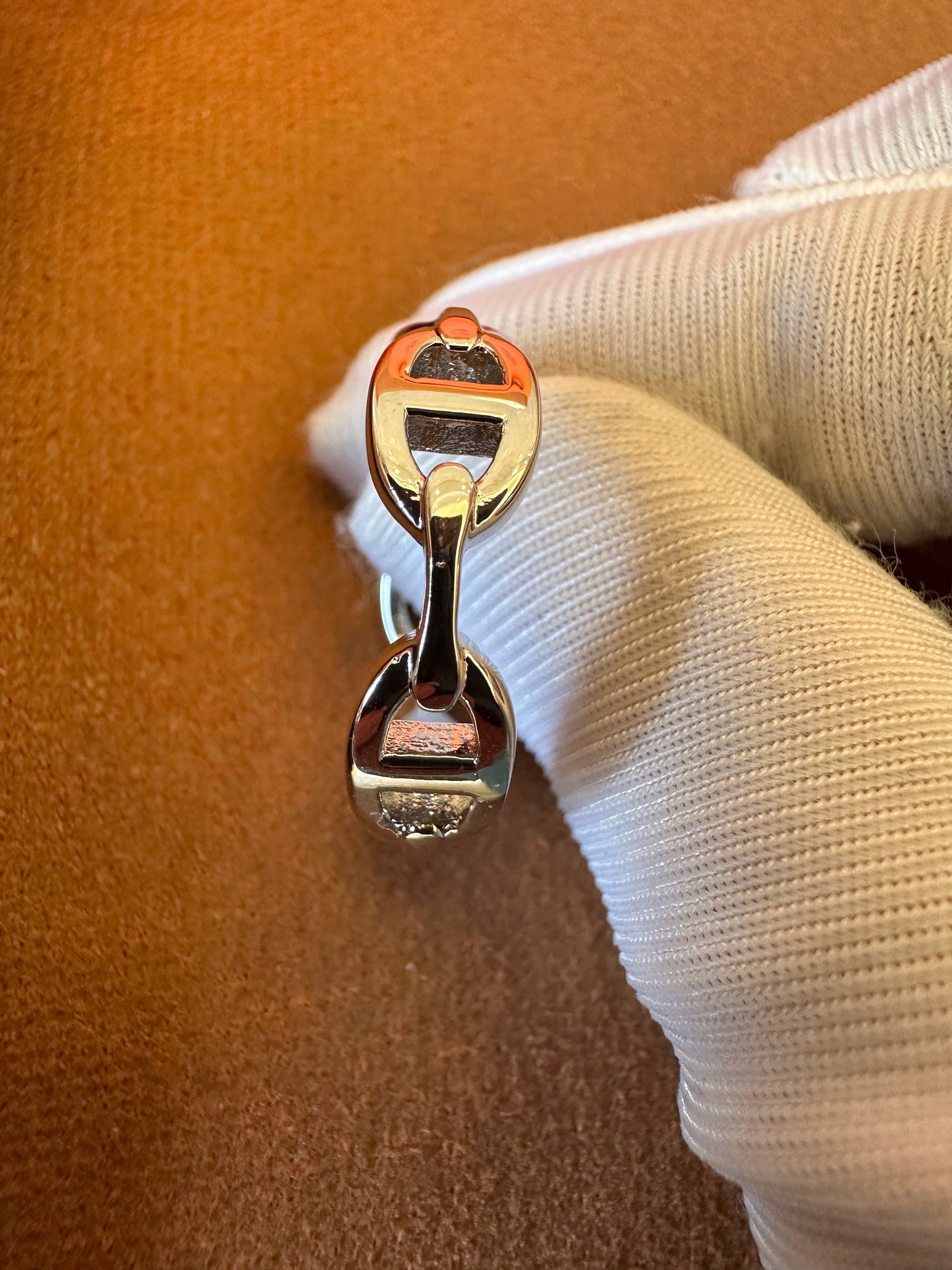 Hermès Chaine d’Ancre Enchaînée Silver Ring