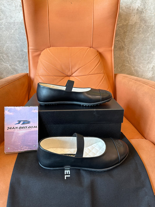 Chanel Quilted Leather Mary Jane Flats