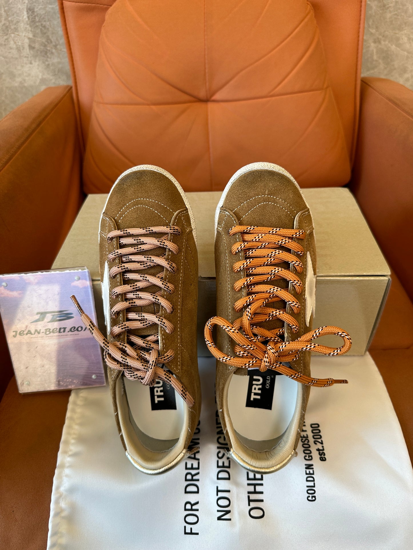 Golden Goose Brown Suede Star Sneakers