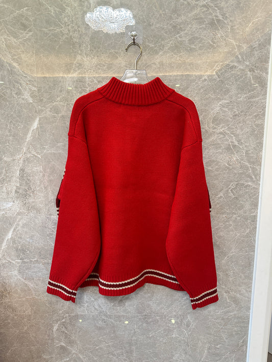 Supreme Script Logo Half-Zip Sweater