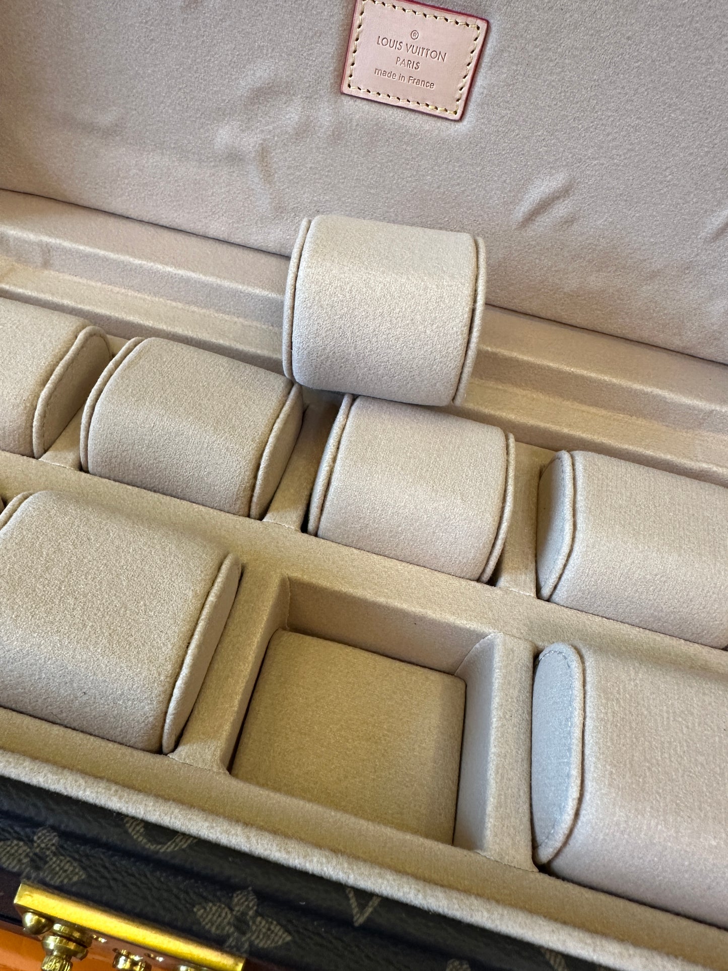 Louis Vuitton Monogram Watch Trunk – 8 Slot Luxury Timepiece Storage Case