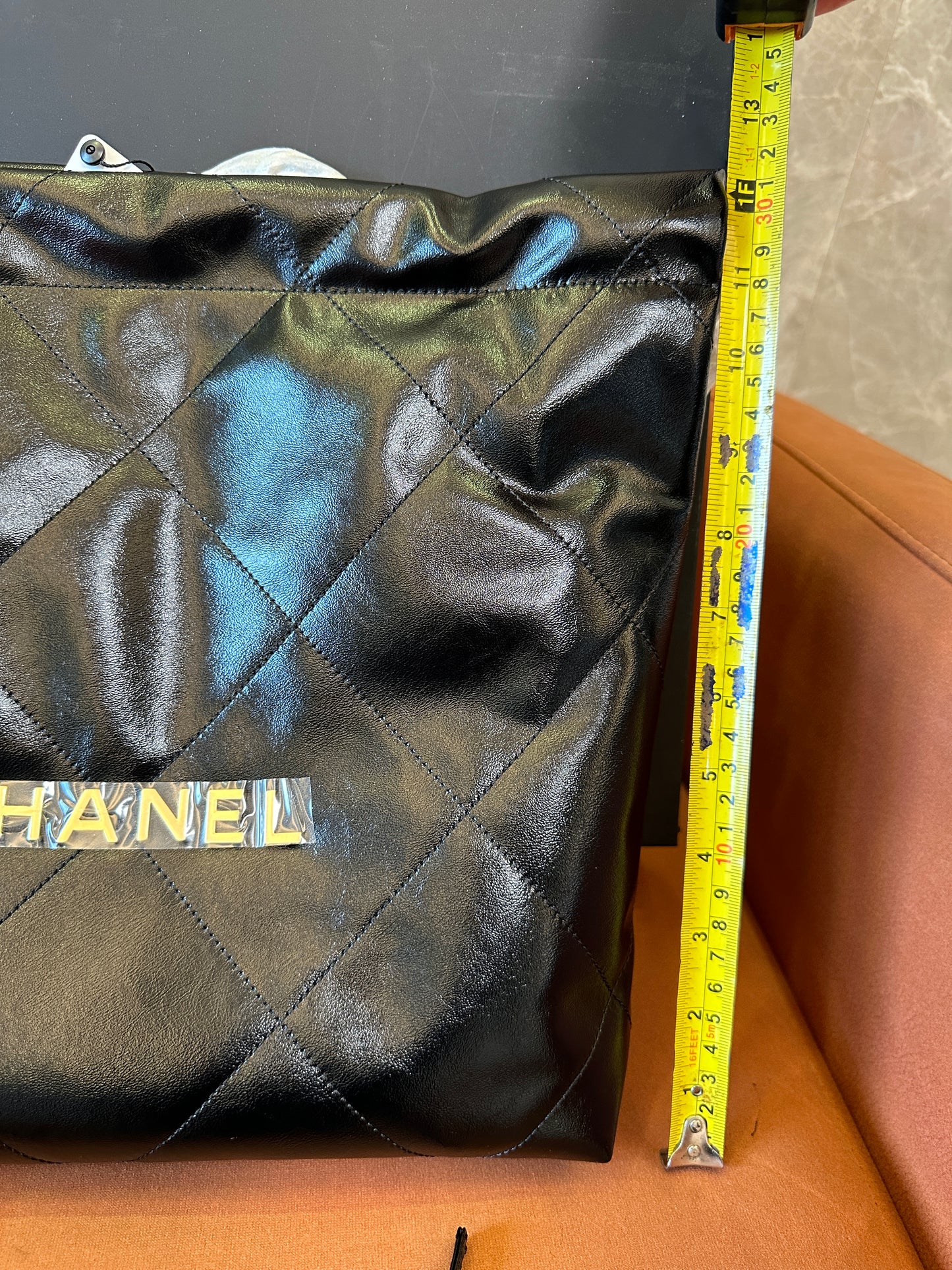 Chanel Quilted Leather Large Shopping Bag with Removable Pouch – Black