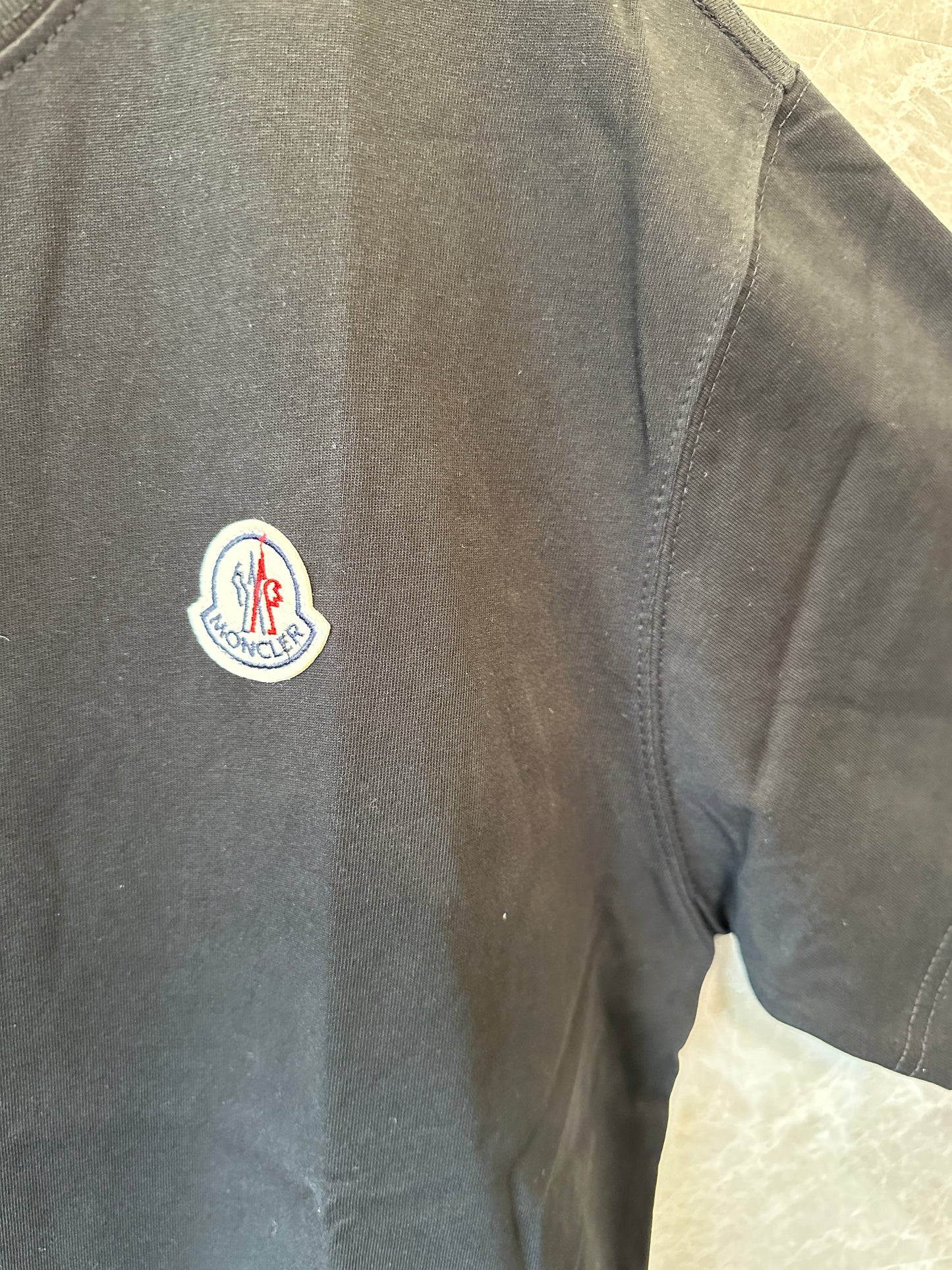 Moncler Black Cotton T-Shirt
