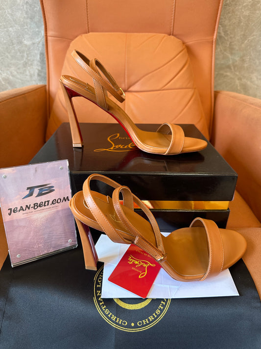 Christian Louboutin Brown Stiletto Sandals