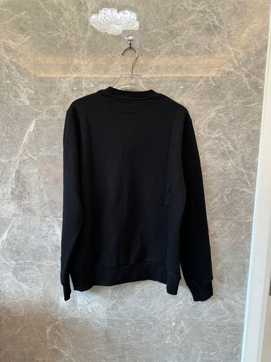 Moncler Black Logo Sweatshirt | Unisex Crew Neck Pullover