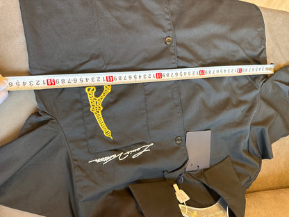Camisa de algodão de manga curta e gola aberta Louis Vuitton
