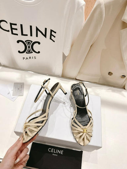 Celine Gladiator Shoes Cream