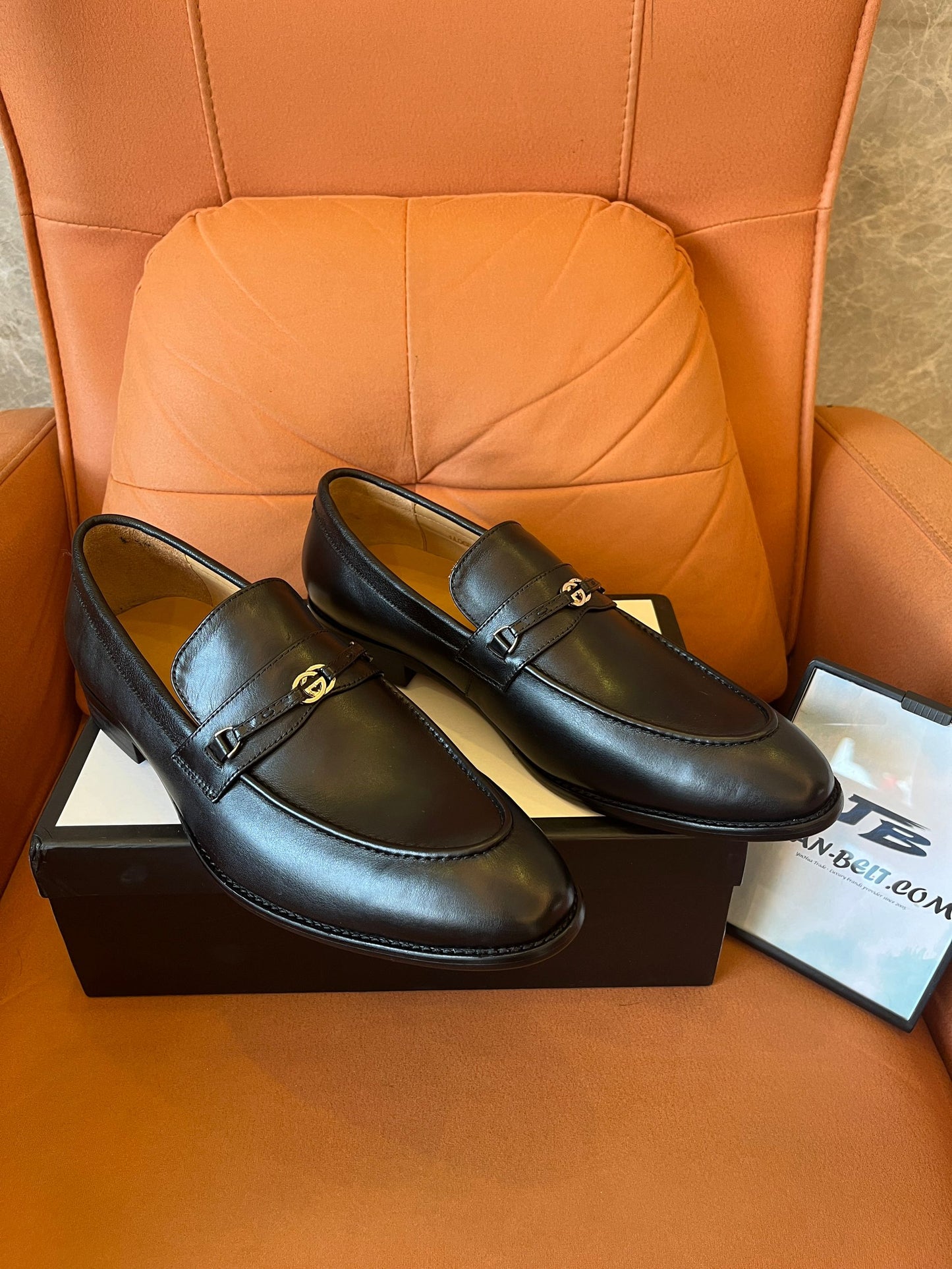 Mocasines de piel Gucci Ed G-Bit para hombre