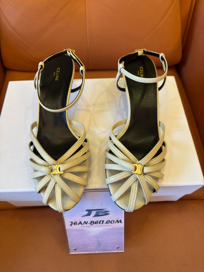 Celine Gladiator Shoes Cream