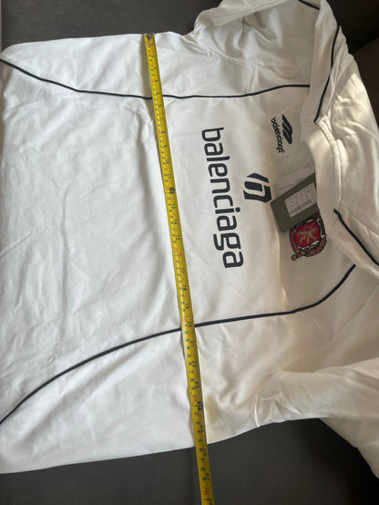 Maillot de football à manches longues blanc Balenciaga "Tokyo"