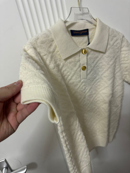 Ensemble polo et shorts en éponge monogramme Louis Vuitton pour femmes