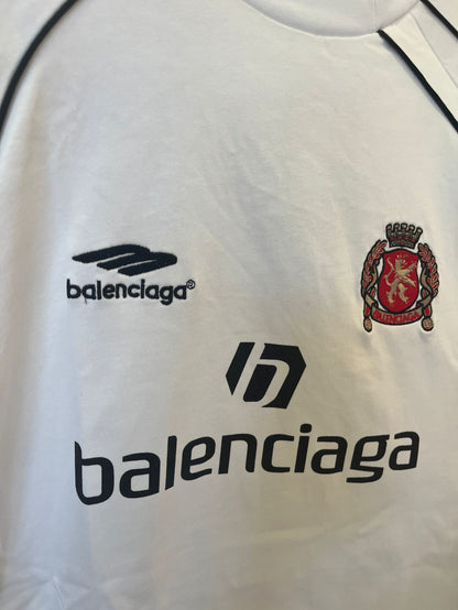Maillot de football à manches longues blanc Balenciaga "Tokyo"