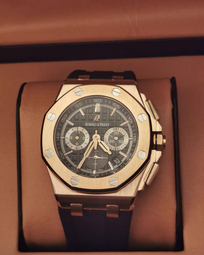 Audemars Piguet Royal Oak Offshore Chronograph – Ouro Rosa e Mostrador Preto