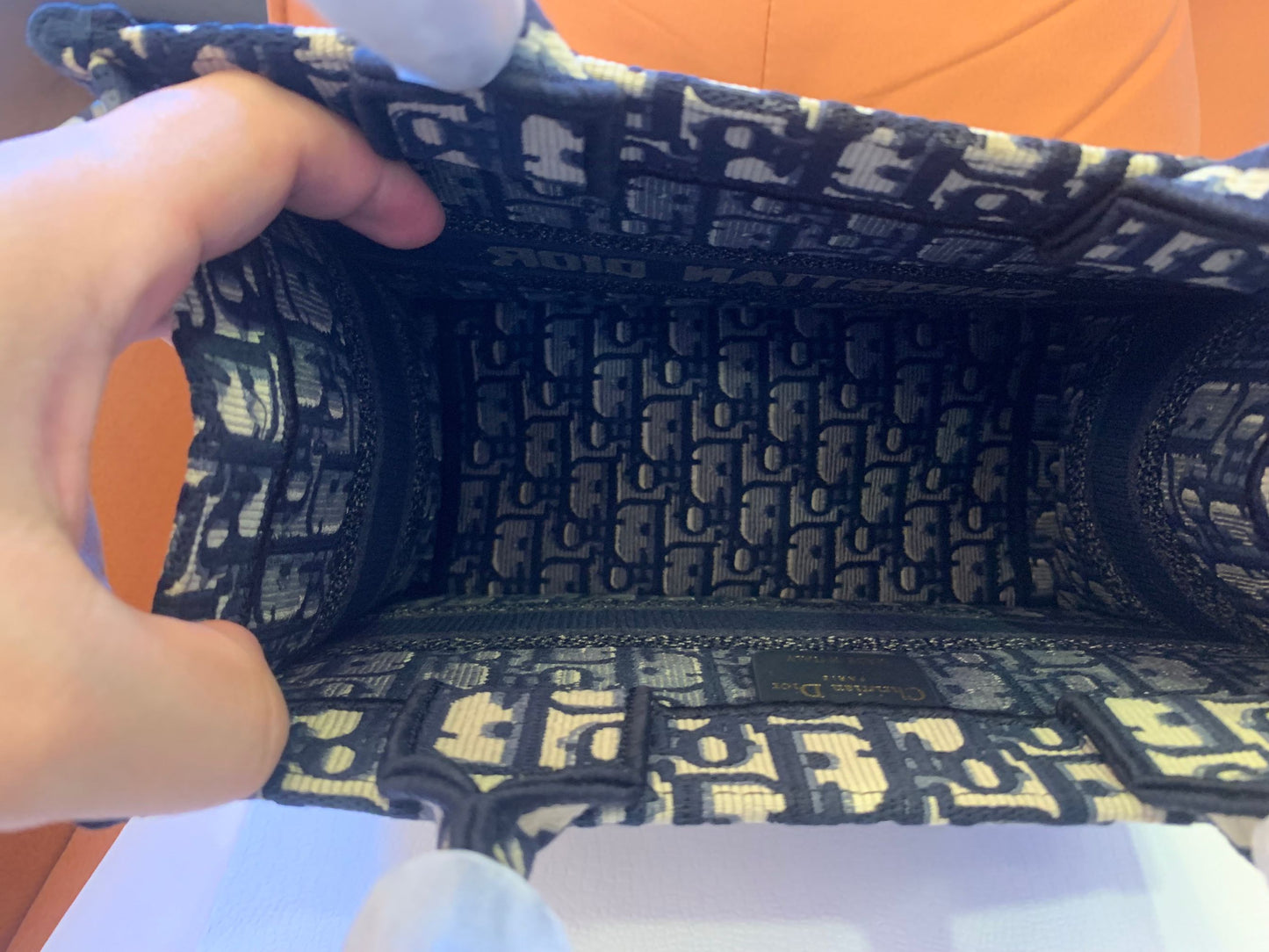 Dior mini book tote