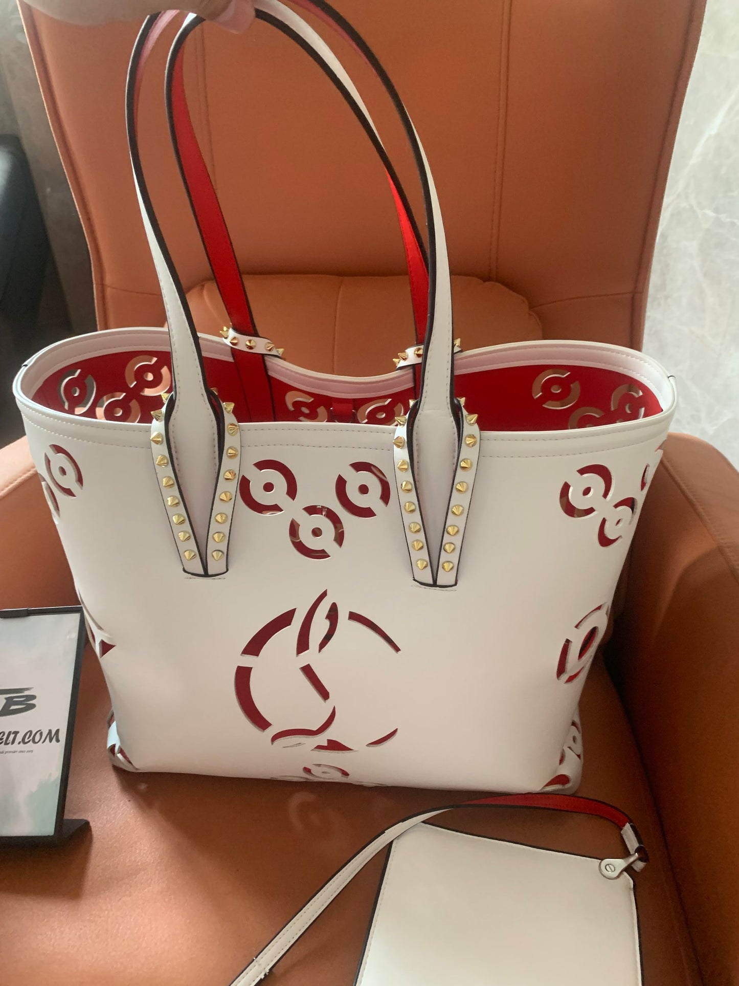 Christian Louboutin tote bag white