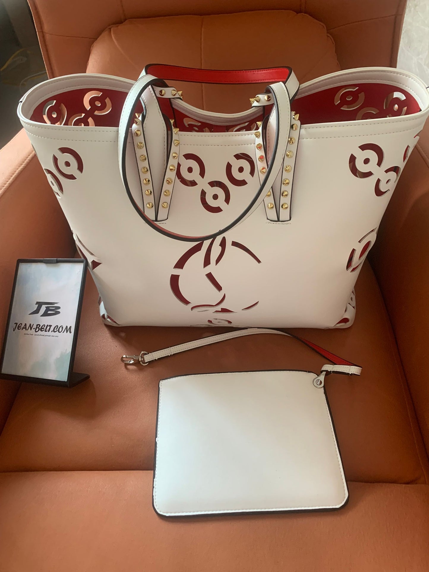 Christian Louboutin tote bag white