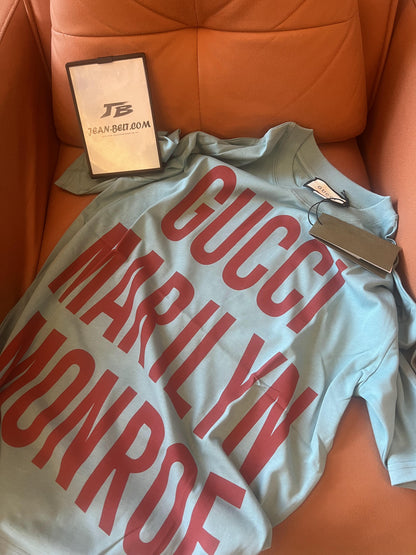 Camiseta com estampa gráfica Marilyn Monroe da Gucci
