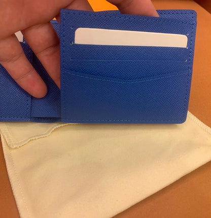 Louis Vuitton Clouds monogram blue leather wallet