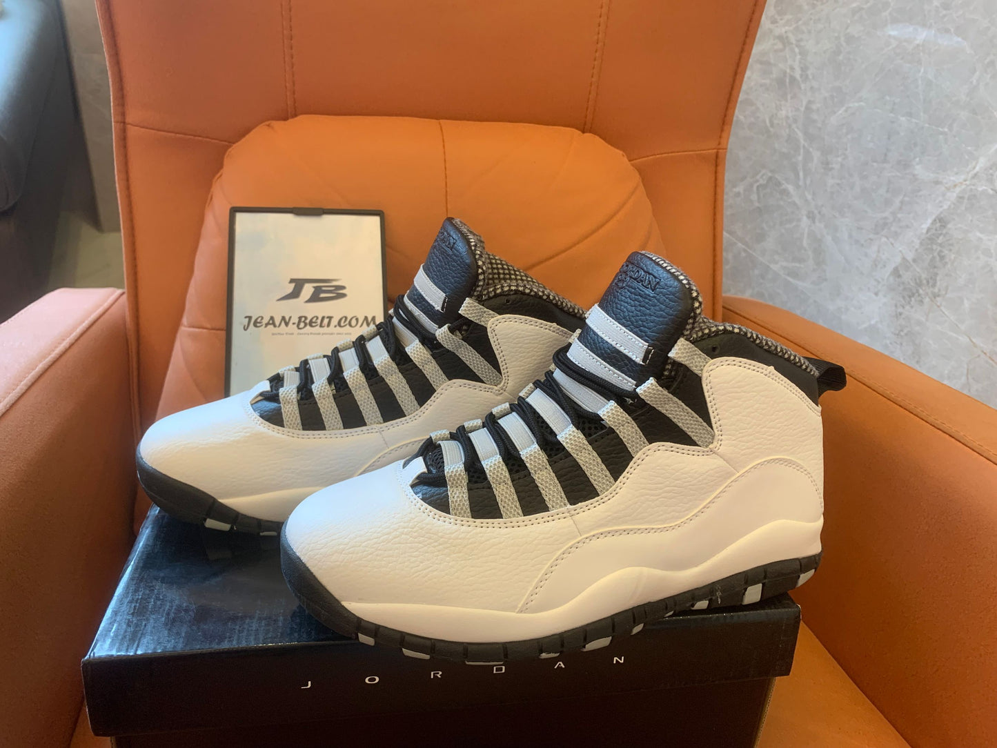 Air Jordan 10 Retro "Steel" High-Top Sneakers
