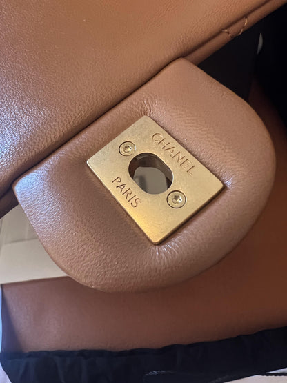 Bolsa Chanel CF Classic Flap Mini Marrom