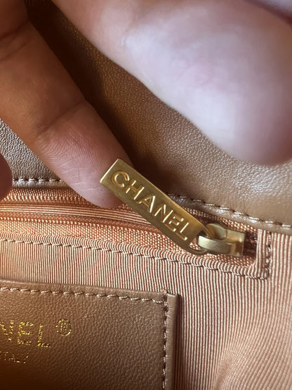 Bolsa Chanel CF Classic Flap Mini Marrom