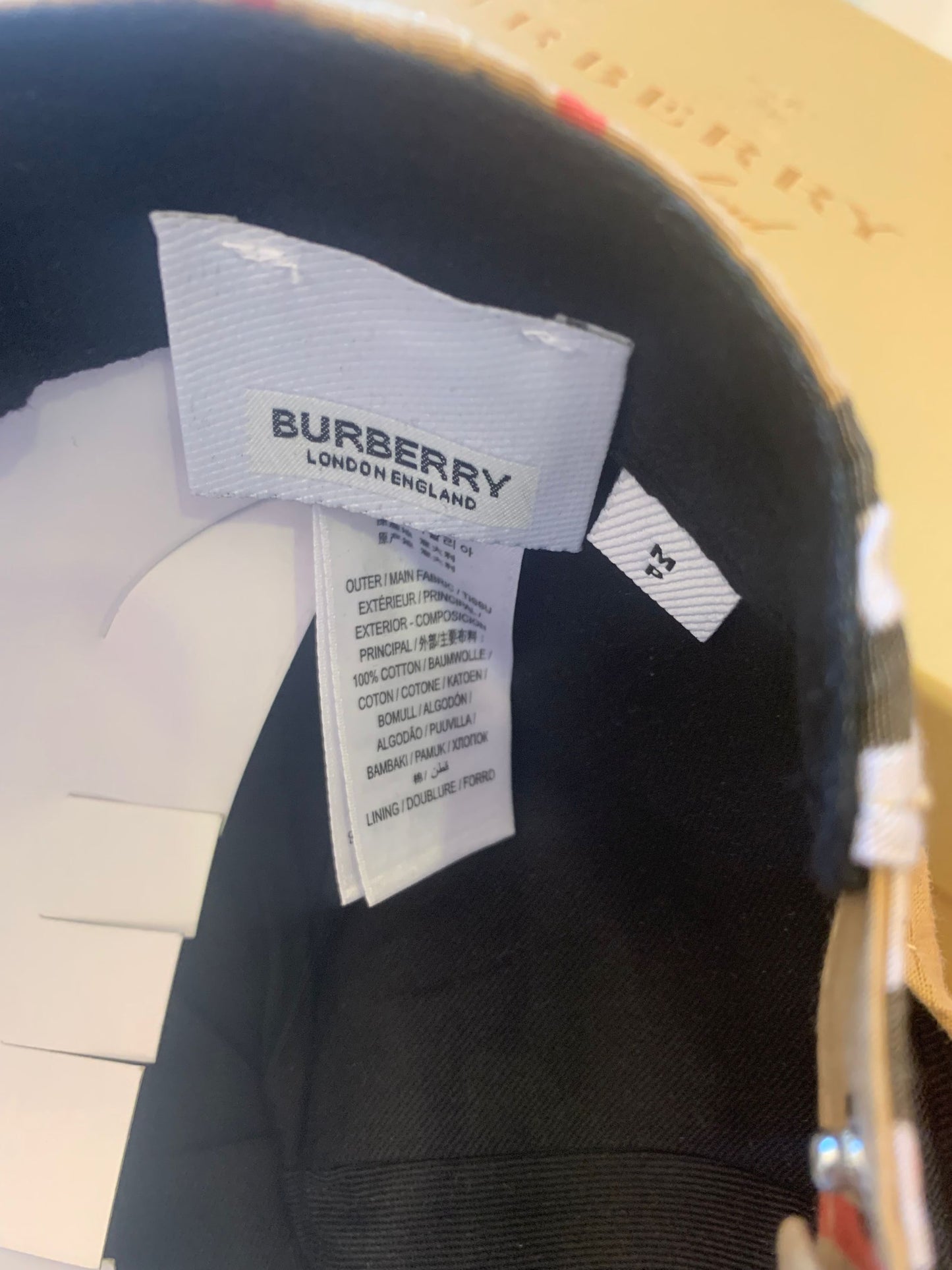 Burberry Vintage Check Baseball Cap - Beige