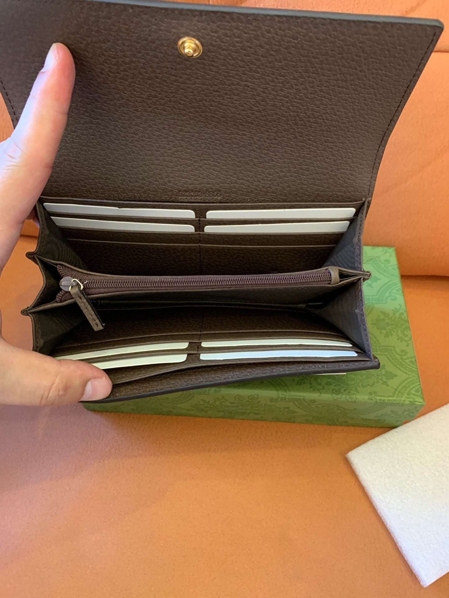 Cartera continental Gucci Ophidia GG Supreme