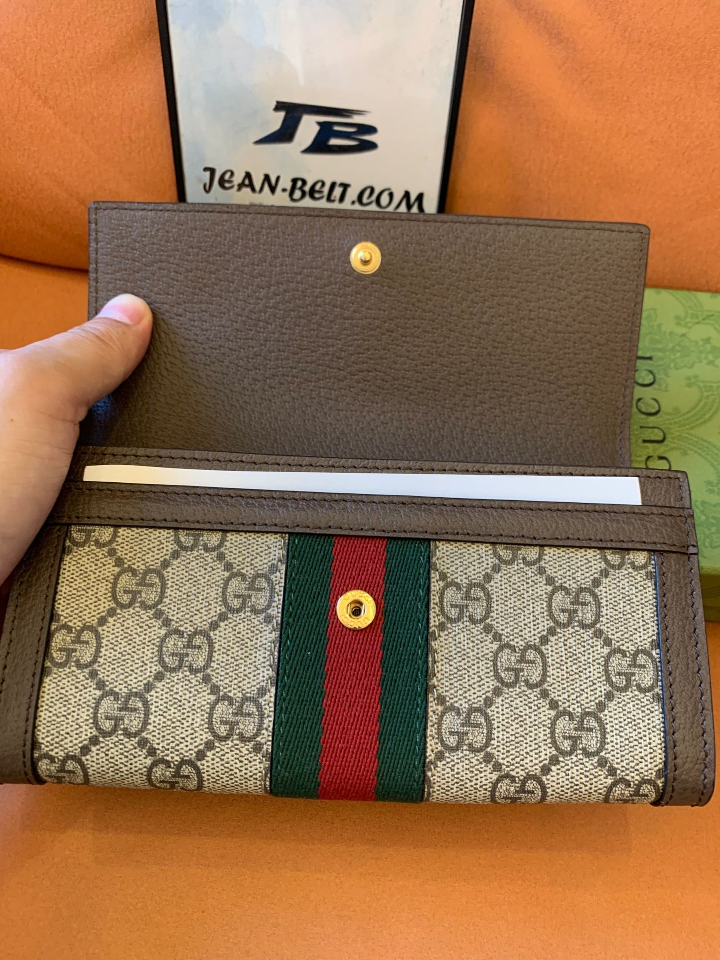 Cartera continental Gucci Ophidia GG Supreme