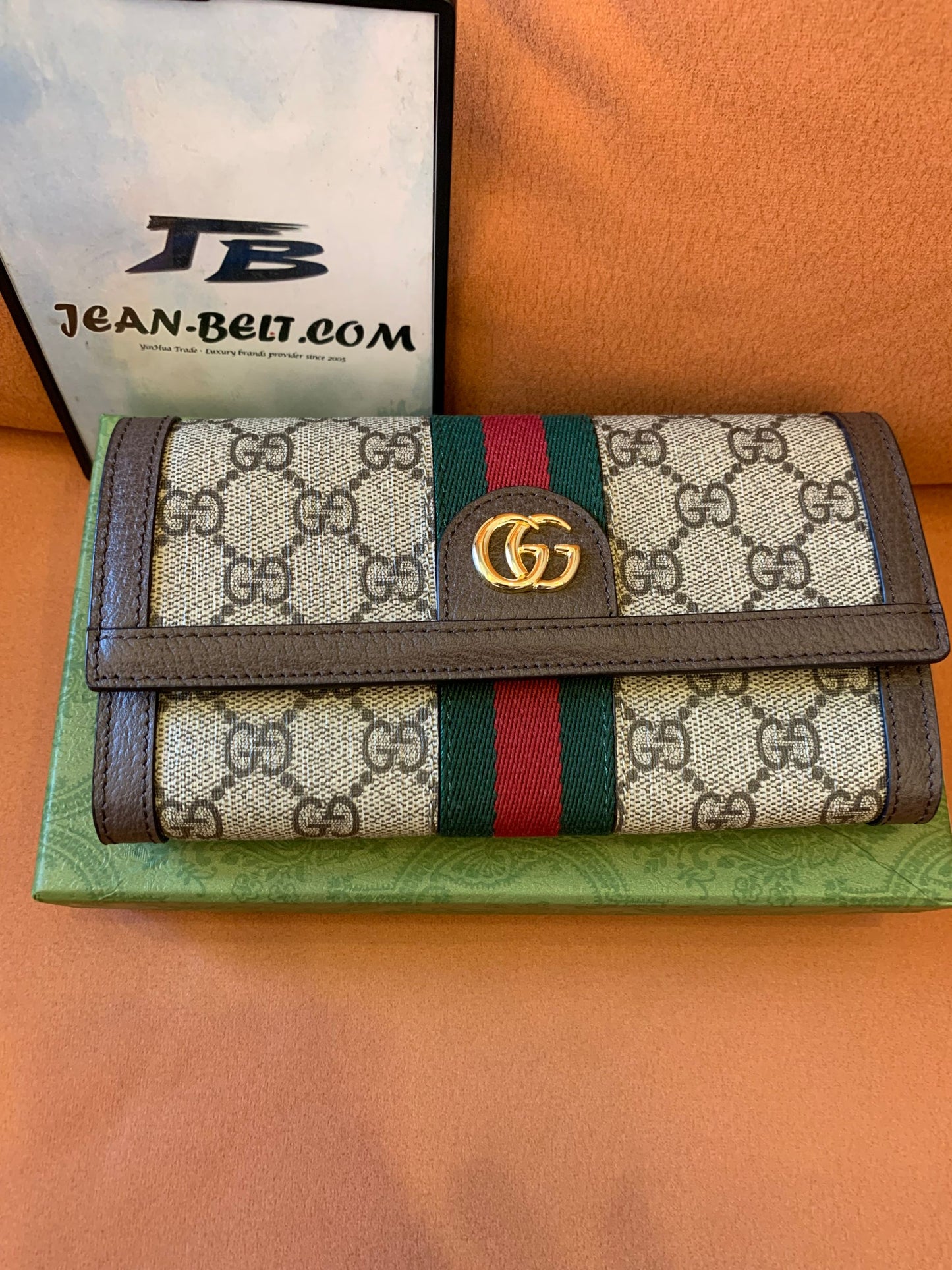 Cartera continental Gucci Ophidia GG Supreme