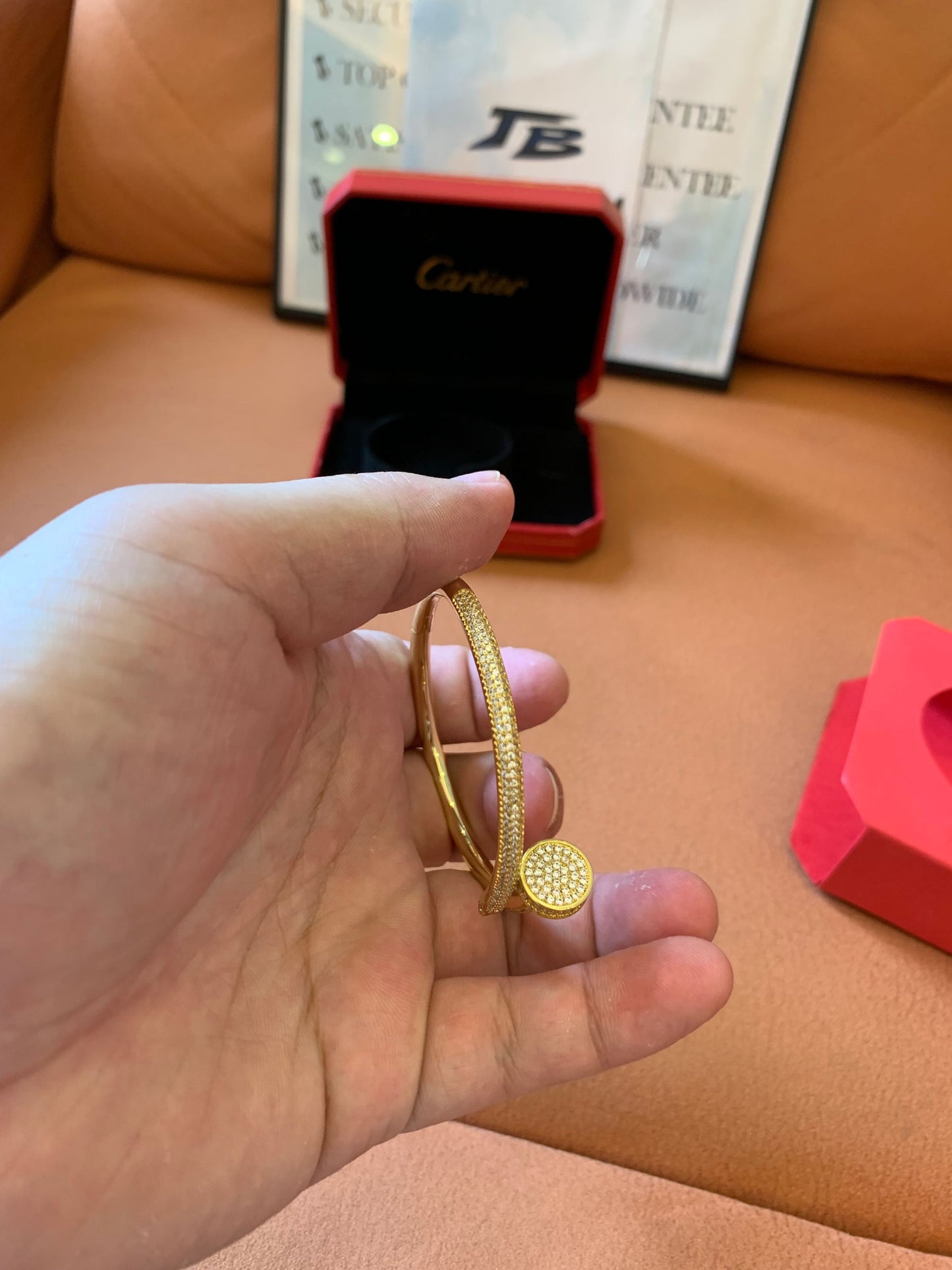 Cartier Juste Un Clou Bracelet - Yellow Gold with Diamonds