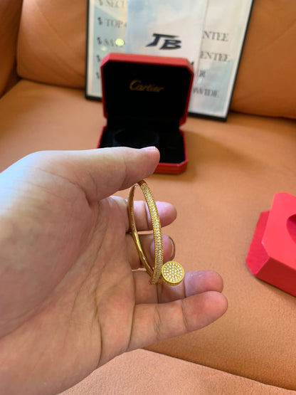 Cartier Juste Un Clou Bracelet - Yellow Gold with Diamonds
