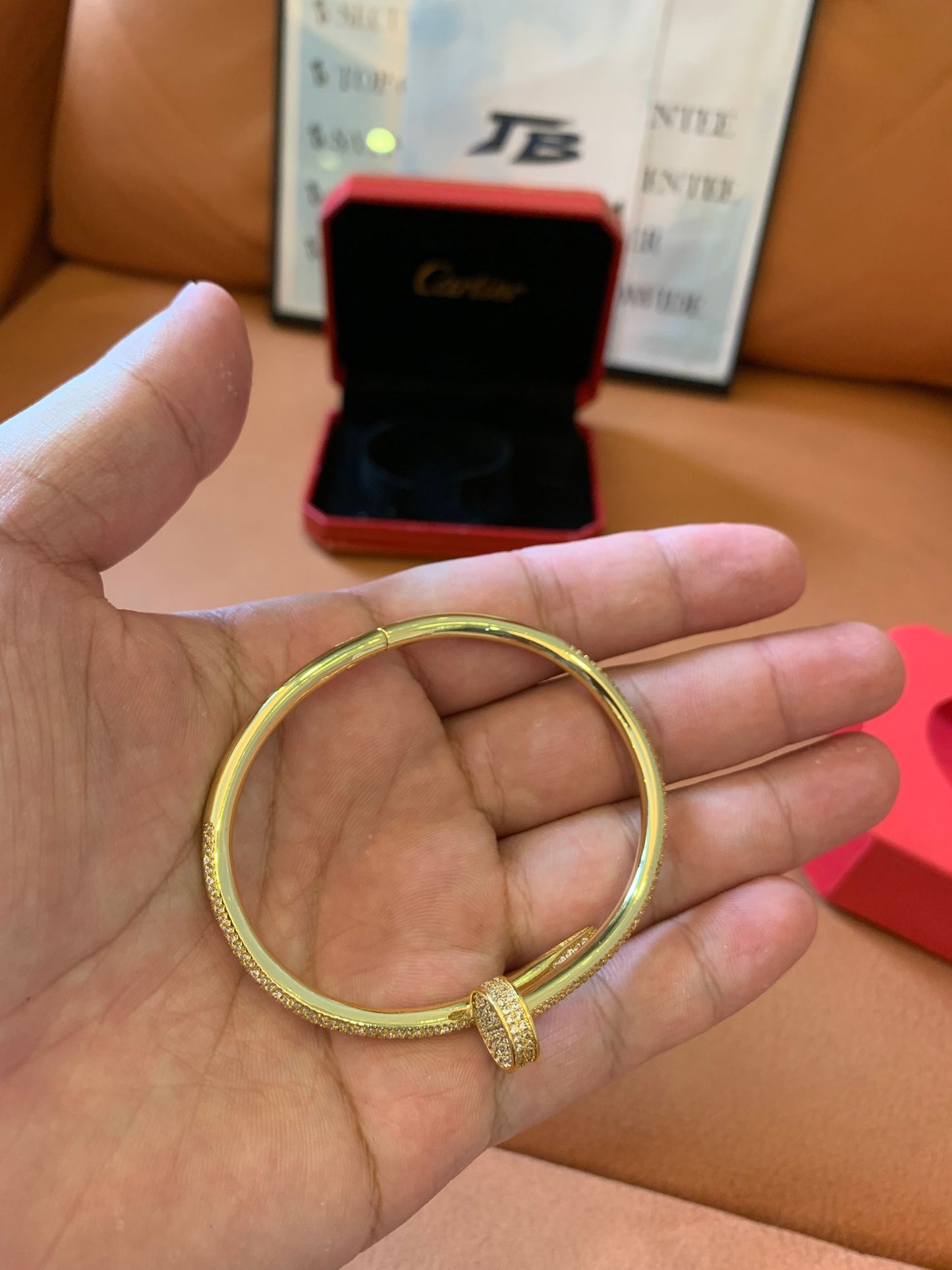 Cartier Juste Un Clou Bracelet - Yellow Gold with Diamonds