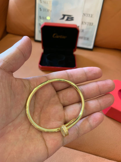 Cartier Juste Un Clou Bracelet - Yellow Gold with Diamonds