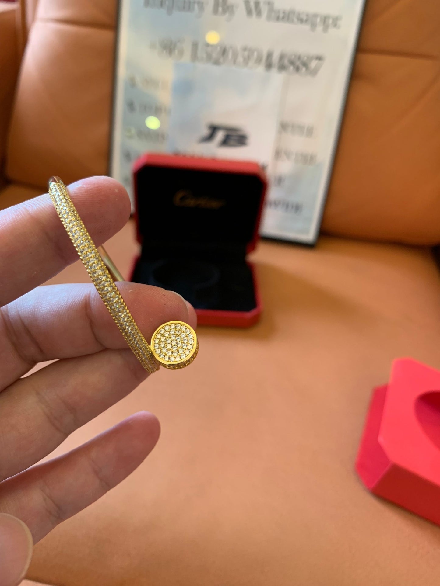 Cartier Juste Un Clou Bracelet - Yellow Gold with Diamonds