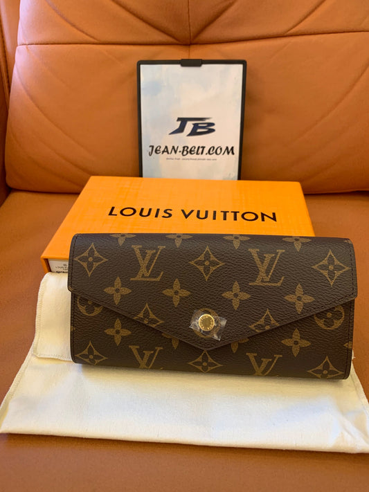 Carteira de lona com monograma Louis Vuitton e aba tipo envelope