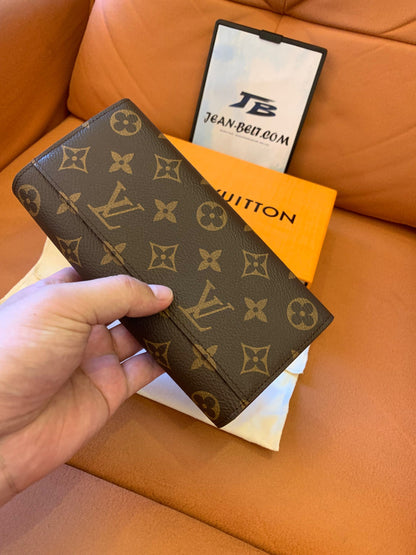 Louis Vuitton monogram canvas wallet with envelope flap